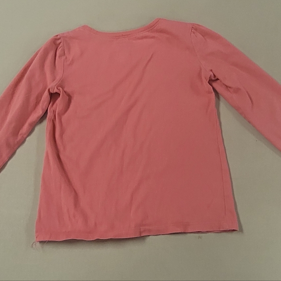 Old Navy 5T  Long-Sleeve Pink Shirt with Sugar Plum Daydreams - Picture 4 of 6